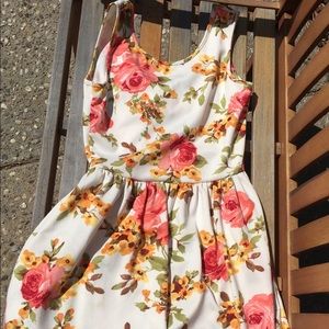 Floral homecoming dress